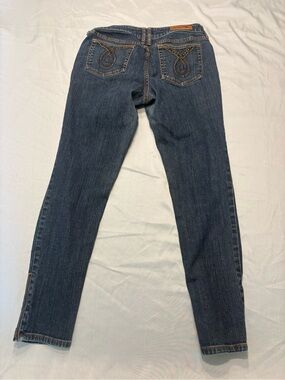 Allen B. By Allen Schwartz Indigo Skinny Jeans with Embroidered Pockets